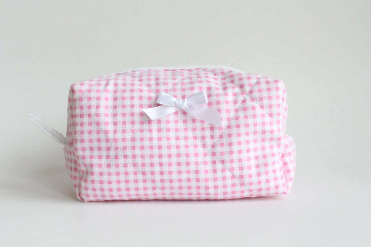 Soft Cosmetic Pouch with Lace - Small