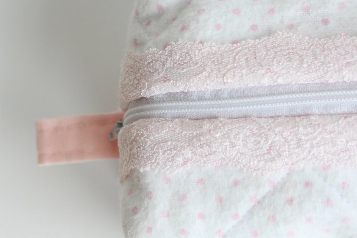 Pochette cosmétique souple en dentelle - Petit modèle