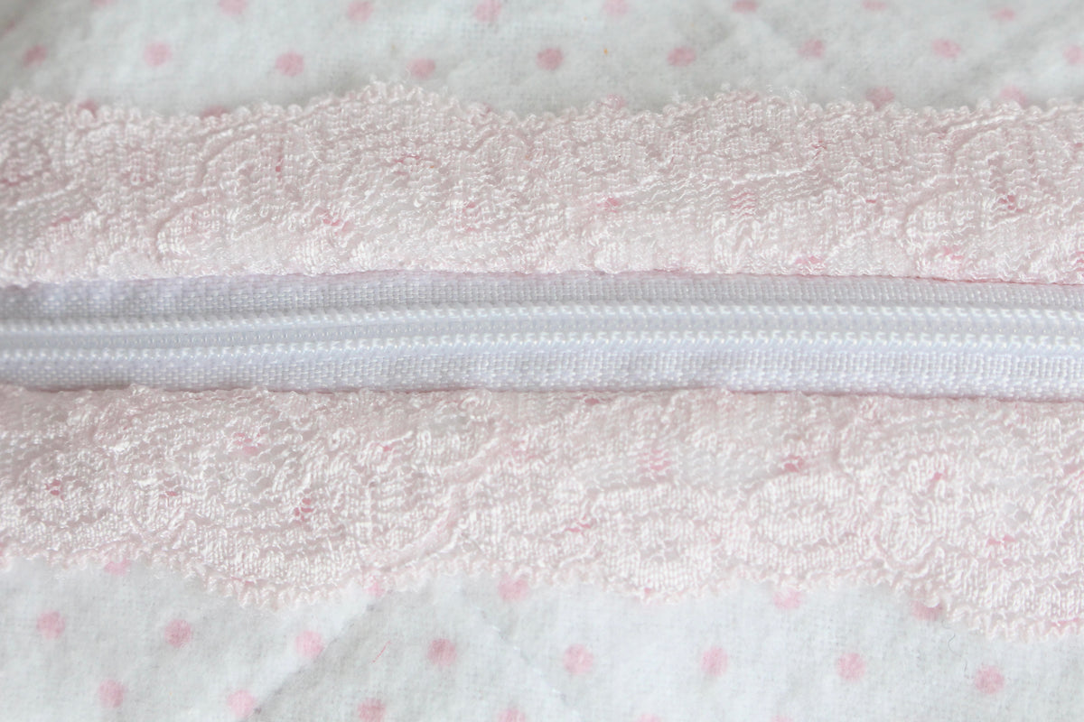 Soft Cosmetic Pouch with Lace - Small