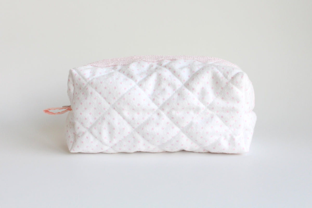 Soft Cosmetic Pouch with Lace - Medium